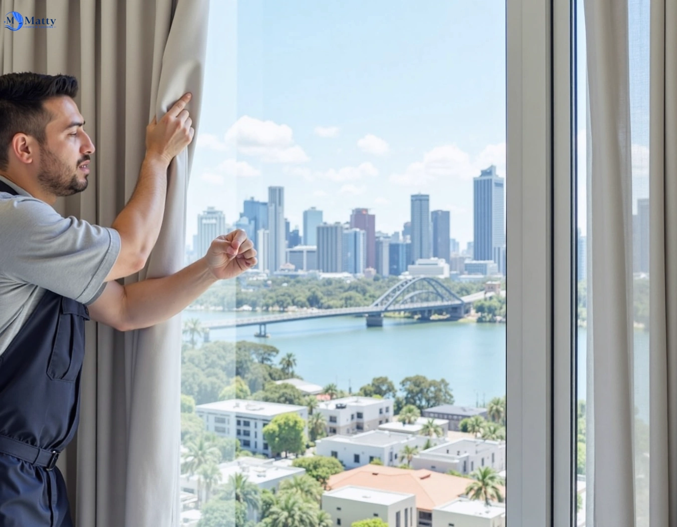 Professional curtain steam cleaning service coniston-nsw QLD by Matty Curtain Cleaning